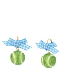 ベッツィジョンソン レディース アクセサリー ピアス・イヤリング ギンガムチェック ギンガム Betsey Johnson Gingham Bow Tennis Ball Drop Earringsのサムネイル