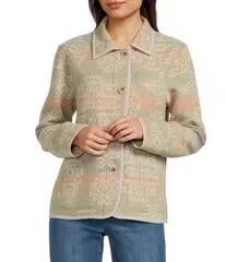 ペンドルトン レディース アウター コート ジャケット Pendleton Point Collar Long Sleeve Reversible Chore Jacket EcruShale Lauのサムネイル