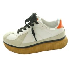 오니츠카 타이거 Onitsuka Tiger 데레시티 DELECITY 스니커 US5. 5 24 cm 화이트 화이트 오렌지 1183 B874 /SS ■OS