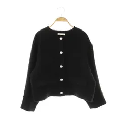 ラウンジドレス ガリャルダガランテ Loungedress GALLARDAGALANTE 25AW ツイードジャケット ノーカラー アウター F 黒 LDZ1052107A0002 /NR ■OSのサムネイル