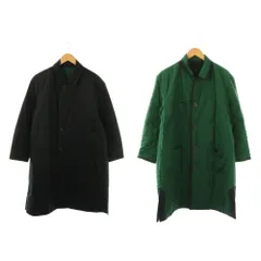 プランテーション plantation キルティング リバーシブルコート 中綿 M 緑 黒 /NR ■OSのサムネイル