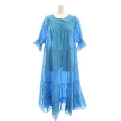 マーレット Merlette PARADISE ワンピース ロング 半袖 XS ブルー /DF ■OS