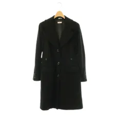 マックス&コー MAX&CO. ウール混コート アウター ロング チェスター 40 ブラック /DO ■OSのサムネイル