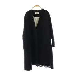 エンフォルド ENFOLD ノーカラーコート 36 紺 ネイビー /AQ ■OSのサムネイル