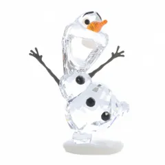 スワロフスキー SWAROVSKI Disney アナと雪の女王 オラフ クリスタルフィギュア 置物 クリアのサムネイル