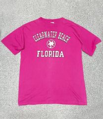 80s unknown Tシャツ ショッキングピンク 半袖カットソー Y2K - メルカリ
