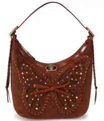 カートジェイガーロンドン レディース バッグ チェルシー Kurt Geiger London Chelsea Butterfly Small Hobo Bag Brown ブラウン