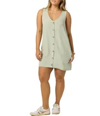 オニール レディース トップス ワンピース ミニ ノースリーブ リネン ONeill Sandersleeveless Linen Blend Mini Dress Desert Sage セージのサムネイル