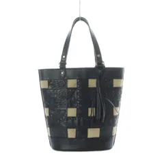 カービングトライブス グレースコンチネンタル CARVING TRIBES Rndm. Cross Tote ランダムクロス トートバッグ ハンド レザー 黒 ブラック ■SH /RI ■OSのサムネイル