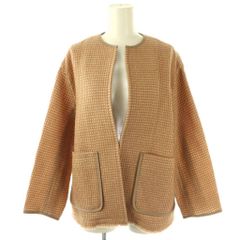 美品　Ballsey ボールジィ ジャケット　キャメル　トゥモローランド　38 ノーカラージャケット ツイードジャケット トゥモローランド