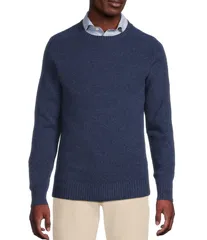 ダニエル クレミュ メンズ アウター ニット・セーター クルーネック Cremieux Blue Label Solid Cashmere Crewneck Sweater Navy Heatherのサムネイル