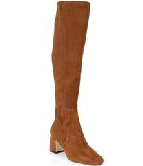 SEZANE ロングブーツ スエード キャメル - メルカリ