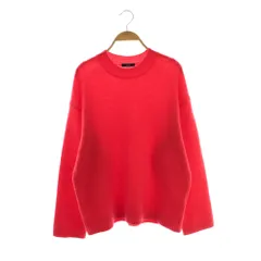 イレーヴ YLEVE 24AW アルパカウール混クルーネックニット セーター 長袖 1 レッド /HK ■OS ■SHのサムネイル