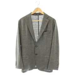 マッキントッシュ ロンドン MACKINTOSH LONDON ウールグレンチェック2Bテーラードジャケット 薄手 38 グレー ブラック /DO ■OSのサムネイル