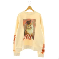 ヘロンプレストン HERON PRESTON ANGLE ねこプリントスウェットプルオーバー トレーナー S アイボリー /DF ■OS ■SHのサムネイル