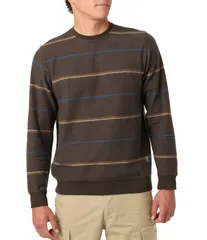 オニール メンズ アウター ニット・セーター パイル ONeill OG Nash Long Sleeve Striped French Terry Pullover Medium Beige ベージのサムネイル