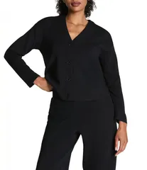 スパンク レディース アウター ニット・セーター カーディガン Spanx AirEssentials VNeckline Long Sleeve Button Front Cardigan Veryのサムネイル