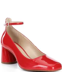 カッパーキー レディース シューズ ヒール アンクル Copper Key Jazzy Patent Ankle Strapumpsantorini Red レッド