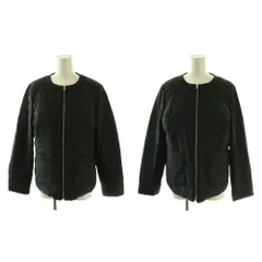 自由区 オンワード樫山 25AW ライトダウンリバーシブルノーカラー ジャケット 38 ブラック /DF ■OSのサムネイル