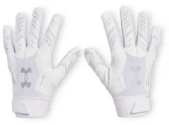 【送料無料】 アンダーアーマー レディース 手袋 アクセサリー Under Armour Adult Nitro Novelty Football Gloves WhiteDistant Gray