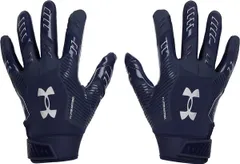 【送料無料】 アンダーアーマー メンズ 手袋 アクセサリー Under Armour Adult F9 Nitro Football Gloves Midnight NavySilver