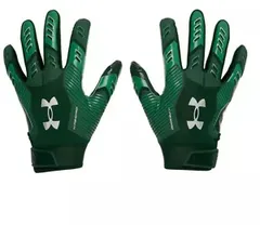【送料無料】 アンダーアーマー メンズ 手袋 アクセサリー Under Armour Adult F9 Nitro Football Gloves Forest GreenSilver