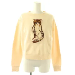 ミュベール muveil 24AW ネコ裏毛プルオーバー スウェット 長袖 38 アイボリー /HK ■OSのサムネイル
