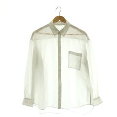 CÉLINE フィービー 長袖シャツ ホワイト ベージュ 34サイズ - メルカリ