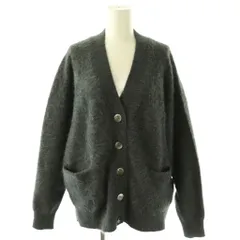 プルミエ アロンディスモン 1er Arrondissement 24AW FOXアルパカ Vネックカーディガン ニット グレー /DF ■OSのサムネイル