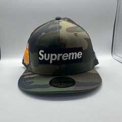 Supreme メッシュキャップ カモフラージュ柄 ラフィア 26ss - メルカリ