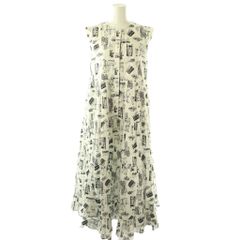 ♢【ローブ】建物イラスト ノースリーブロングワンピース¥18,000 