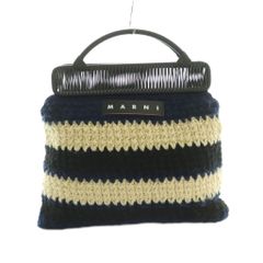 美品】MARNI MARKET マルニマーケット フィッシュバッグ クロシェ