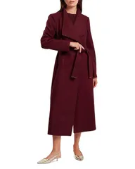 テッドベーカー レディース アウター コート ウール Ted Bakerosell Wool Blend Wrap Coat Oxblood オックスブラッドのサムネイル