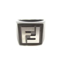 FENDI フェンディ FF ロゴ スクエア リング 指輪 SIZE:M 約22号 ∠UP4559のサムネイル