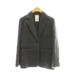 ノーブル NOBLE ×L'AUBE BLANC 24AW モヘアMIXシャギージャケット テーラードジャケット グレー /CX ■OSのサムネイル