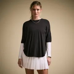 キャリー レディース トップス Tシャツ CALIA Womens Everyday Sandwash Tee Pure Black ブラックのサムネイル