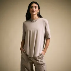キャリー レディース トップス Tシャツ CALIA Womens Everyday Sandwash Tee Khaki カーキのサムネイル