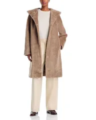 ベルナルド レディース アウター コート Bernardo Hooded Sherpa Coataupe トープ