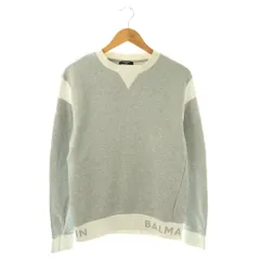 バルマン BALMAIN 3772I268  Logo Waistbamd Crewneck Sweatshirt スウェット トレーナー 長袖 コットン S グレー /NR ■OS ■SHのサムネイル