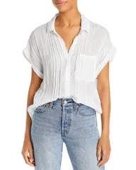 ベラダール レディース トップス シャツ Bella Dahl Pintucked Shirt White ホワイトのサムネイル
