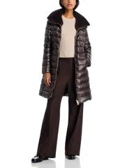 ヘルノ レディース アウター コート A ライン Herno Ultralight Fitted A Line Coat Chocolate チョコレートのサムネイル