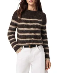 オールセインツ レディース アウター ニット・セーター ALLSAINTS Riga Sweater Bottle Brown ブラウンのサムネイル