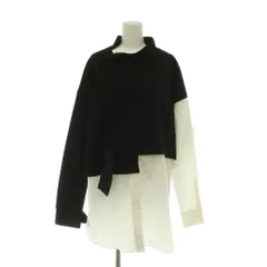 エンフォルド ENFOLD ダンボール スウェットレイヤーPULLOVER シャツ 長袖 38 ブラック /HK ■OSのサムネイル