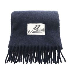 定価5.8万 MARNI アルパカ マフラー ネイビー マルに 美品 - メルカリ