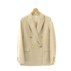 ノーブル NOBLE 25AW エステルツイルピークドラペルジャケット ベージュ /AQ ■OSのサムネイル