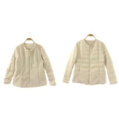 ボールジー BALLSEY トゥモローランド ボールジー 24AW エコファーダウン リバーシブルブルゾン ジャケット ノーカラー 36 ライトグレージュ /HK ■OSのサムネイル