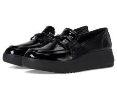クラークス レディース シューズ スリッポン・ローファー Clarks Zylah Top Black Crinkle P ブラック