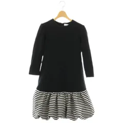 ボーダーズアットバルコニー BORDERS at BALCONY BORDER BALOON DRESS ワンピース ウール 38 黒 白 /CX ■OSのサムネイル