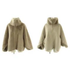 バーニーズニューヨーク BARNEYS NEW YORK フェイクファーショートブルゾン アウター リバーシブル F グレージュ /CX ■OSのサムネイル