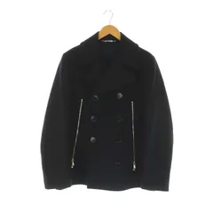 ドルチェ&ガッバーナ ドルガバ DOLCE&GABBANA ジップデザイン メルトン ピーコート アウター ブルゾン ウール 46 S 黒 ブラック /YQ ■OSのサムネイル